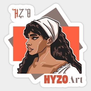 beauty gypsy portrait Sticker